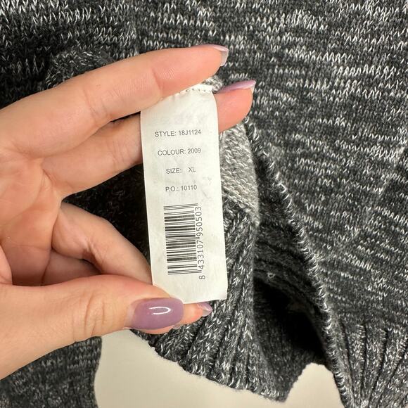 Desigual "made to dream" 1/4 zip argyle design sweater Size XL - Picture 8 of 8